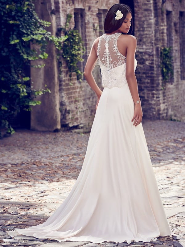 Back of Larkin Wedding Dress from the Maggie Sottero Emerald 2018 Bridal Collection