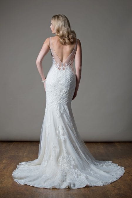 Back of Maude Wedding Dress from the MiaMia Love Letters 2018 Bridal Collection