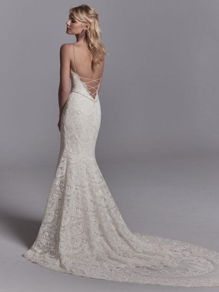 Back of Maxwell Wedding Dress from the Sottero and Midgley Khloe 2018 Bridal Collection