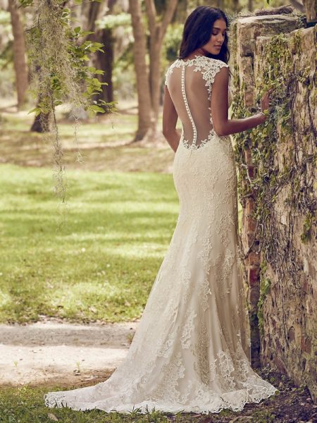 Back of Nori Wedding Dress from the Maggie Sottero Emerald 2018 Bridal Collection