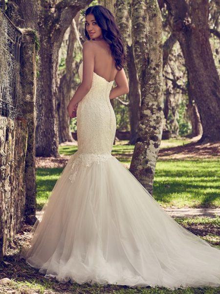 Back of Orchid Wedding Dress from the Maggie Sottero Emerald 2018 Bridal Collection