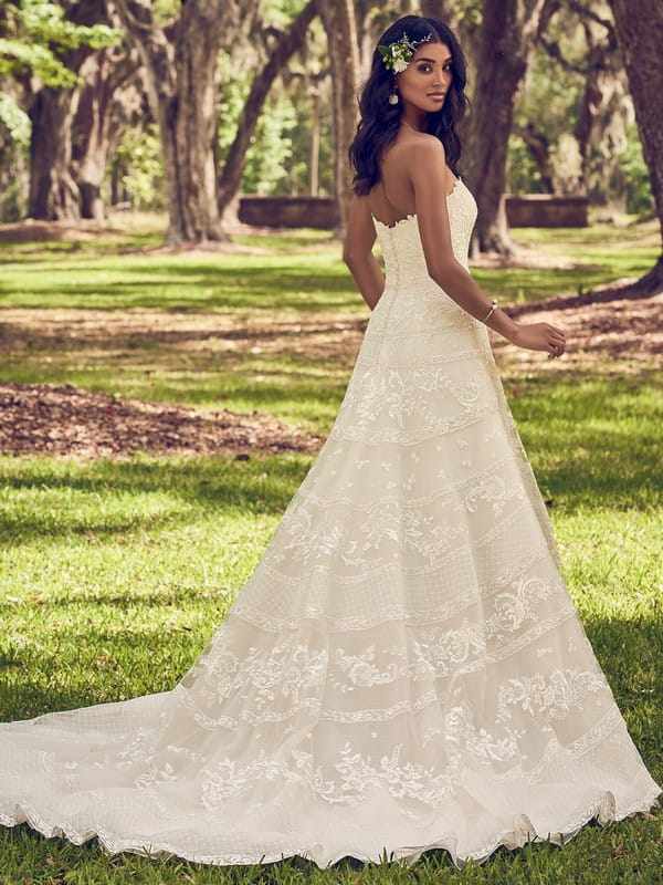 Back of Renee Wedding Dress from the Maggie Sottero Emerald 2018 Bridal Collection