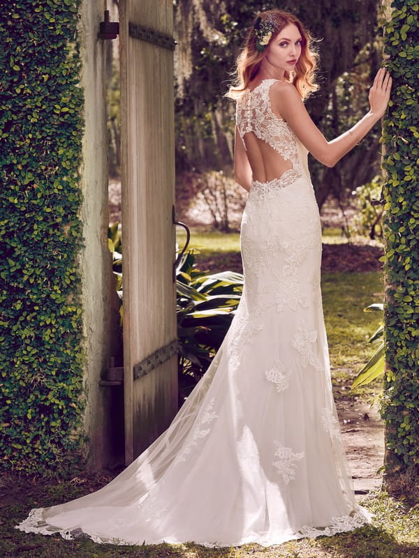 Back of Rhonda Wedding Dress from the Maggie Sottero Emerald 2018 Bridal Collection