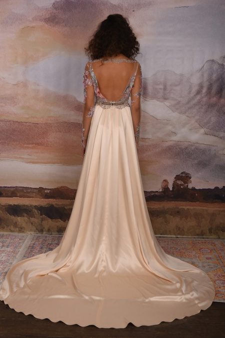 Back of Santorini Wedding Dress from the Claire Pettibone Vagabond 2018 Bridal Collection
