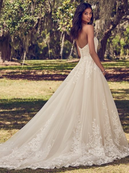 Back of Viola Wedding Dress from the Maggie Sottero Emerald 2018 Bridal Collection