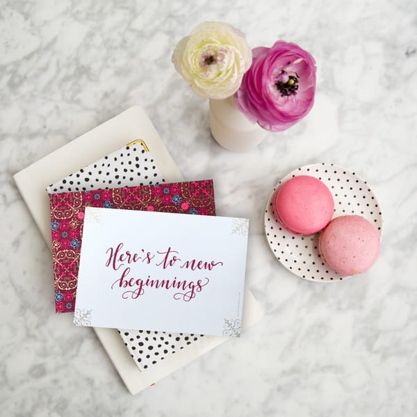 Wedding Day Love Letter and Macarons