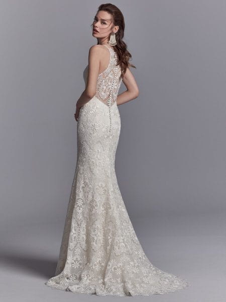 Back of Zayn Wedding Dress from the Sottero and Midgley Khloe 2018 Bridal Collection