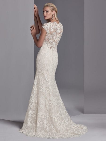 Back of Zayn Rose Wedding Dress from the Sottero and Midgley Khloe 2018 Bridal Collection