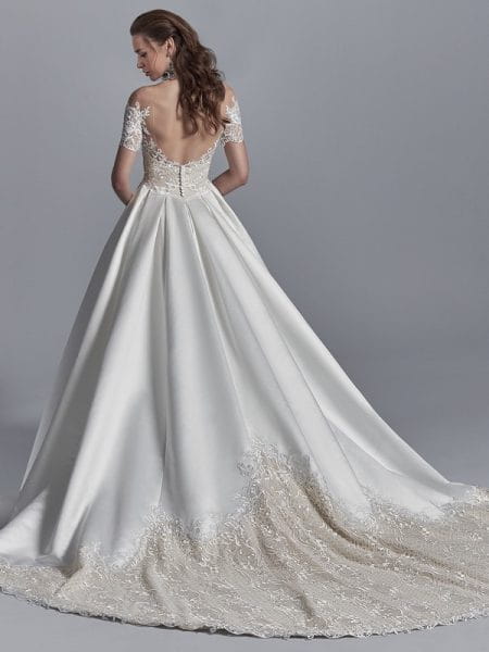 Back of Zeta Wedding Dress from the Sottero and Midgley Khloe 2018 Bridal Collection