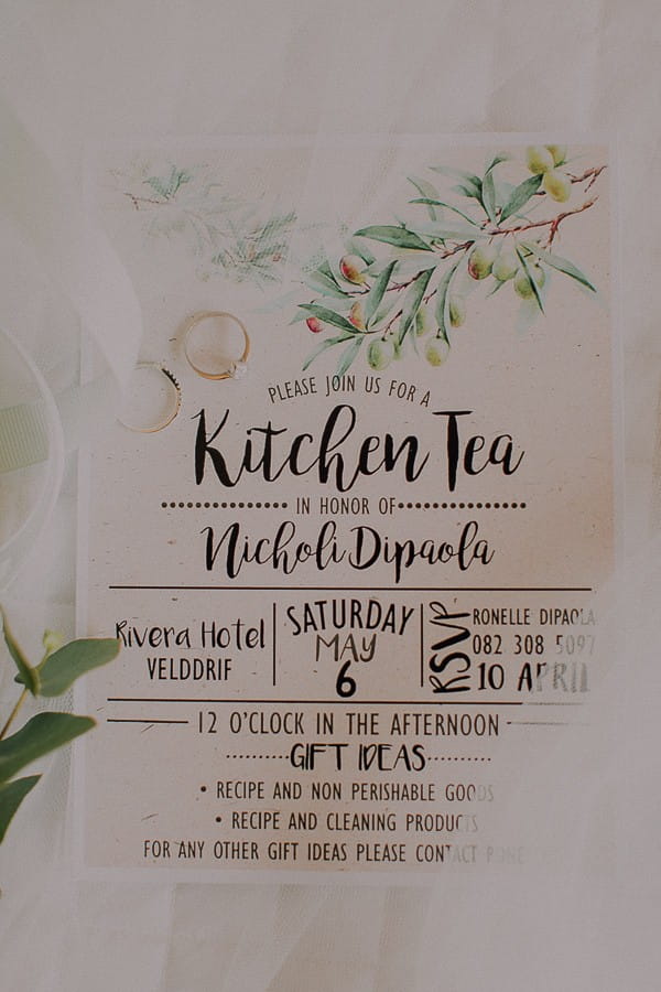 Winter wedding invitation