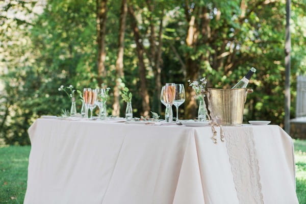 Wedding table outside