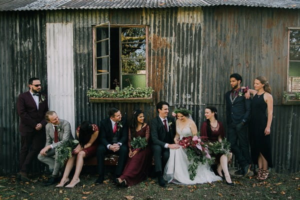 Bridal party at The Simondium Country Lodge