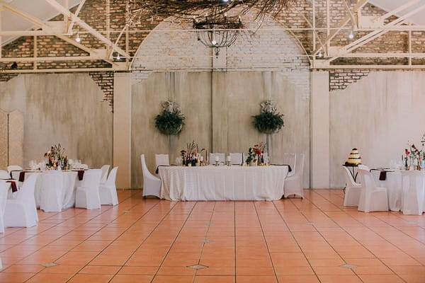 Wedding top table at Simondium Country Lodge