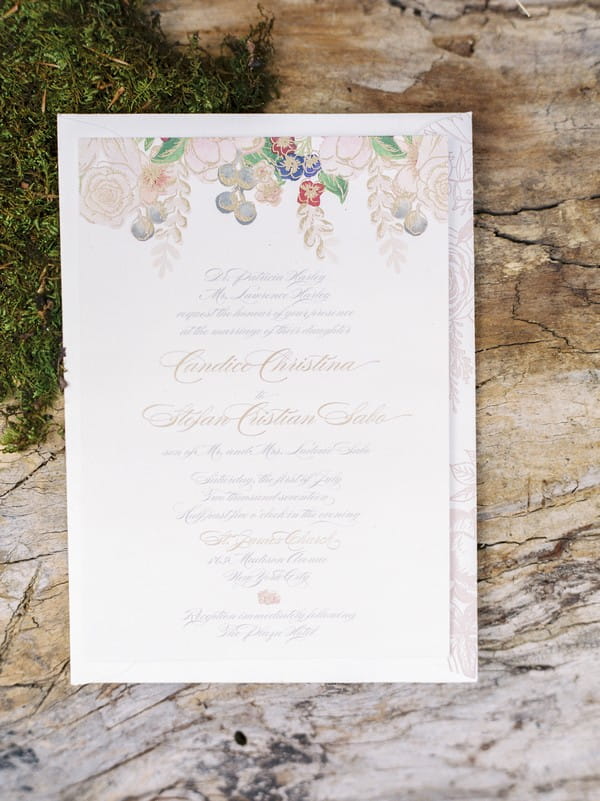 Midsummer Night's Dream wedding stationery