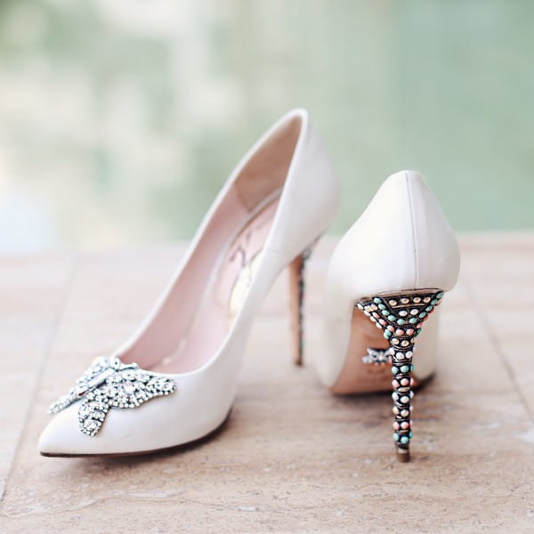 New Farfalla Candy Cane Pointy Toe Aruna Seth Bridal Shoes
