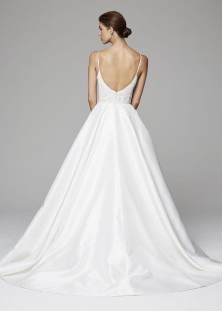 Back of Demi Wedding Dress from the Anne Barge Fall 2018 Bridal Collection