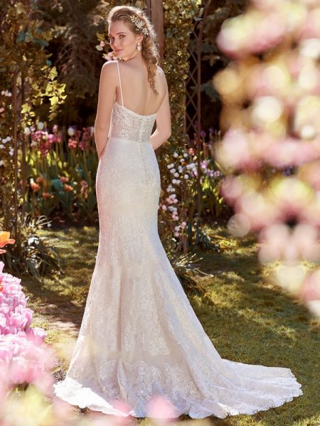 Back of Karla Wedding Dress from the Rebecca Ingram Juniper 2018 Bridal Collection