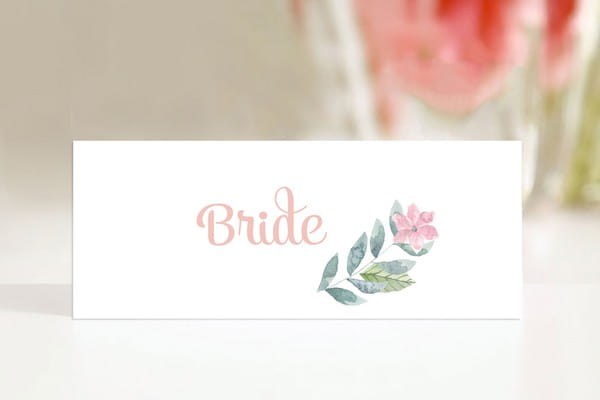 Neutral Bride Name Place Card