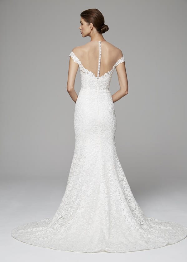 Back of Nicolette Wedding Dress from the Anne Barge Fall 2018 Bridal Collection