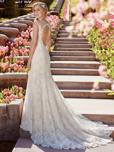 Back of Shirley Wedding Dress from the Rebecca Ingram Juniper 2018 Bridal Collection