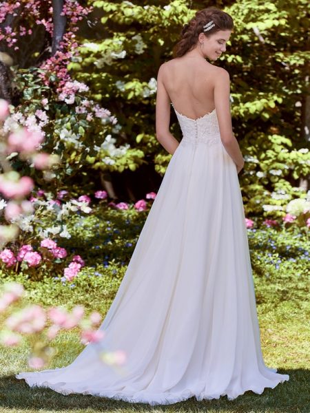 Back of Wendy Wedding Dress from the Rebecca Ingram Juniper 2018 Bridal Collection