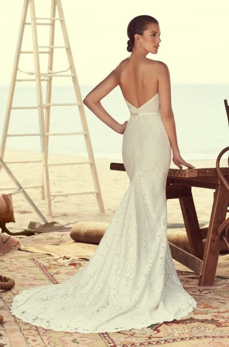 Back of 2182 Wedding Dress from the Mikaella Spring 2018