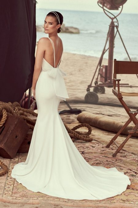 Back of 2183 Wedding Dress from the Mikaella Spring 2018