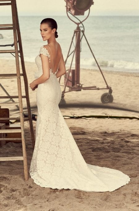 Back of 2185 Wedding Dress from the Mikaella Spring 2018