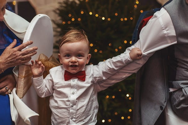 Pageboy with red bow tie