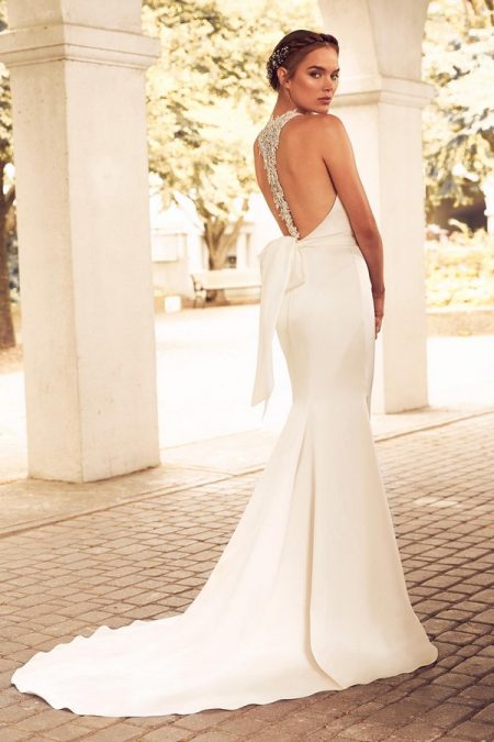 Back of 4780 Wedding Dress from the Paloma Blanca Spring 2018 Bridal Collection