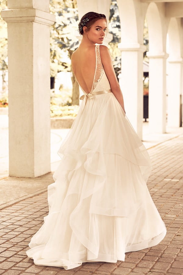 Back of 4783 Wedding Dress from the Paloma Blanca Spring 2018 Bridal Collection
