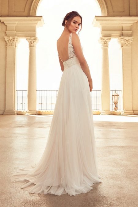 Back of 4788 Wedding Dress from the Paloma Blanca Spring 2018 Bridal Collection