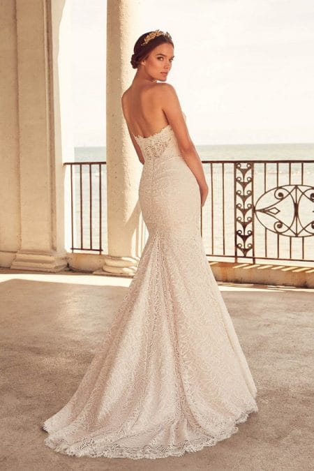 Back of 4794 Wedding Dress from the Paloma Blanca Spring 2018 Bridal Collection
