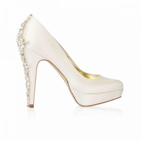 Side of Catherine Freya Rose bridal shoe for 2018