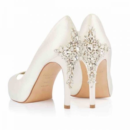Heel of Elizabeth Freya Rose bridal shoes for 2018