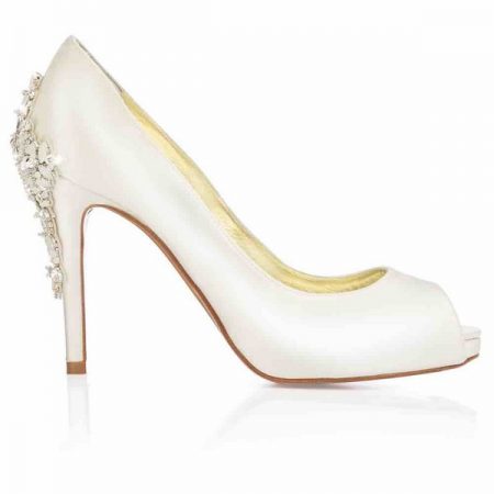 Side of Elizabeth Freya Rose bridal shoe for 2018