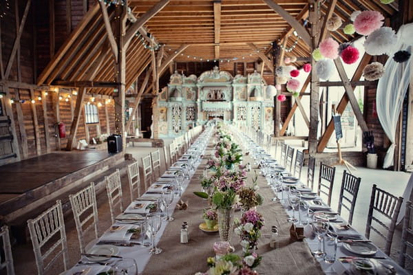 Long Table Styled with Vintage Wedding Flowers