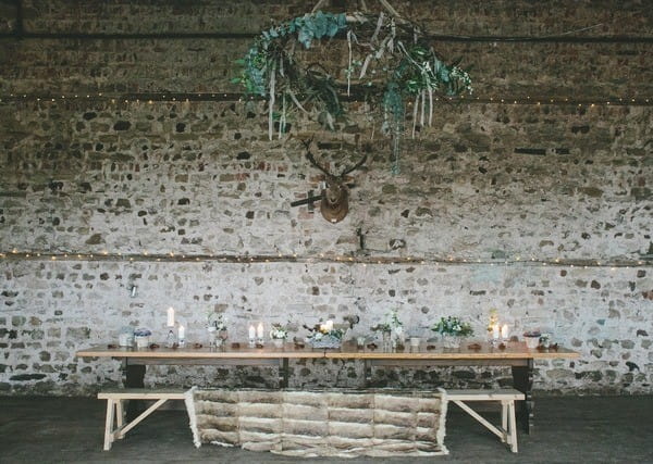 Nordic Christmas Wedding Table Styling