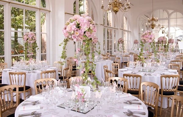 Tall Floral Wedding Table Arrangements