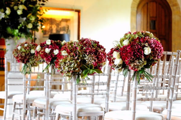 Topiary on Wedding Ceremony Chairs