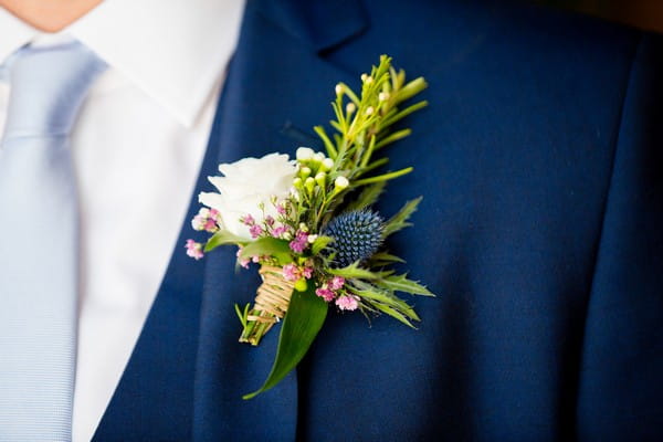 Buttonhole with thistle