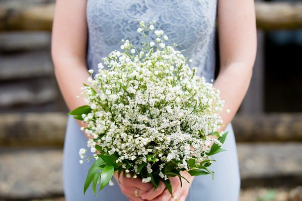 Bridal bouquet of lily of the valley