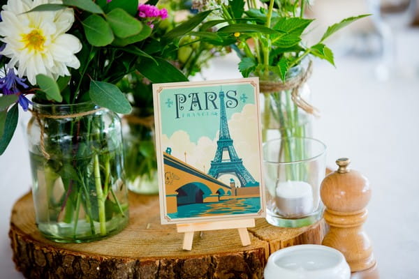 Vintage Paris table name card