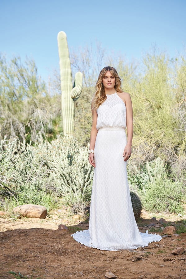 6522 Wedding Dress with Belt from the Lillian West Spring/Summer 2018 Bridal Collection