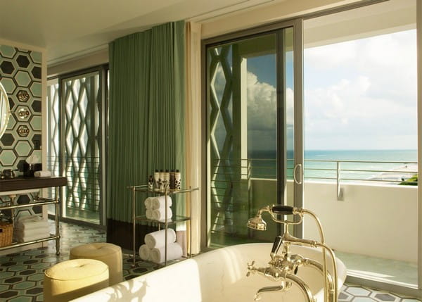 Bathroom at Soho Beach House, Miami, USA