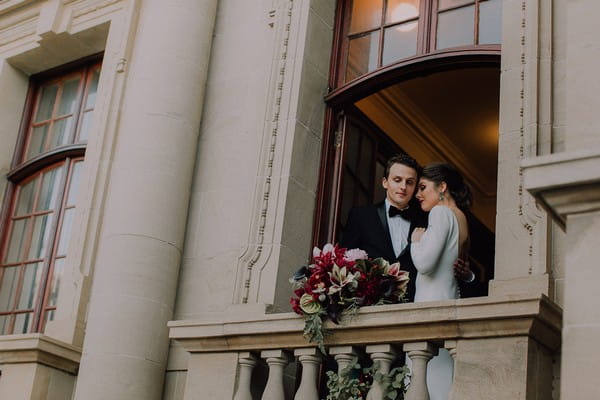 Bride and Groom at Formal Wedding