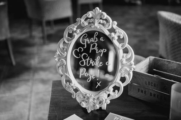 Message written on mirror