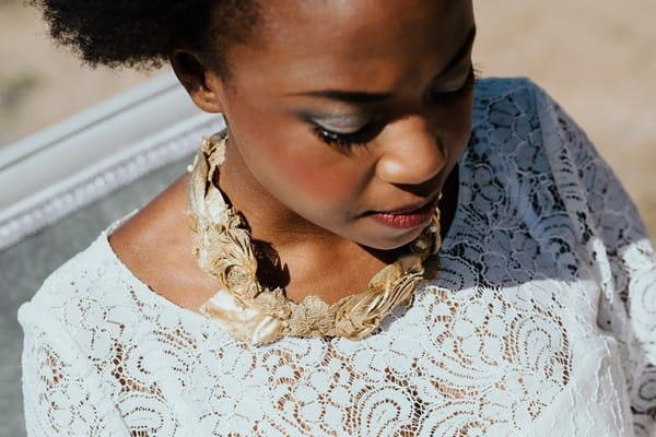 Bride's gold necklace