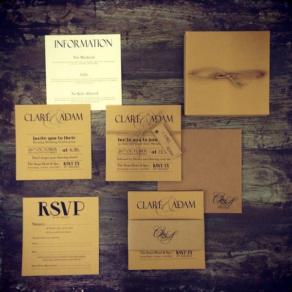 Rustic Wedding Invitation Suite