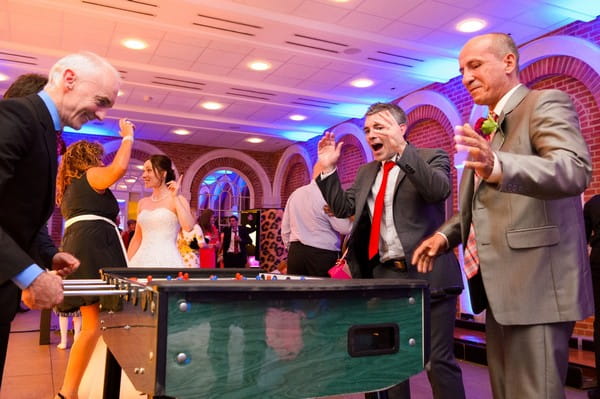 Wedding Guests Playing Table Football Wedding Game